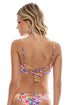 Luli Fama Water Blossoms Scoop Neck Cut Out Top